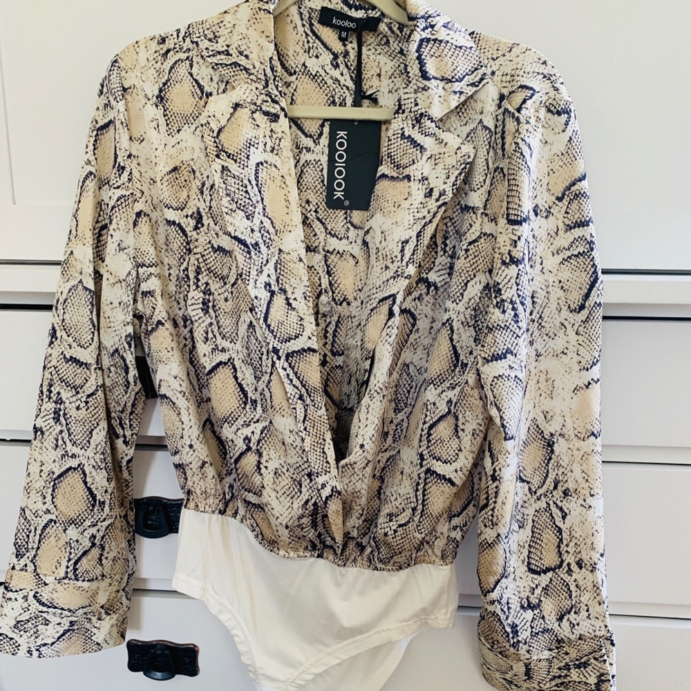 Snakeskin bodysuit